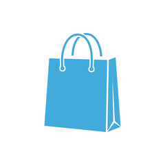 blue shopping bag illustration