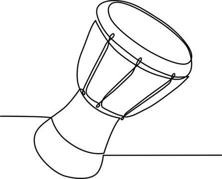 Traditional hand drum Vector