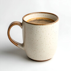 ceramic coffee mug isolated on white background