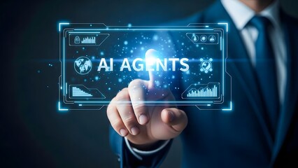 Executive Interacting with Autonomous AI Agents Digital Interface