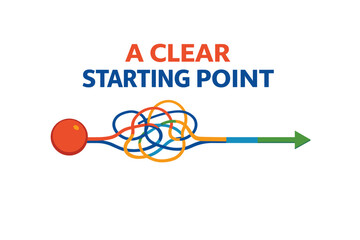 A clear starting point: navigating complexity to simplicity with an arrow guide