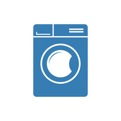 blue washing machine icon