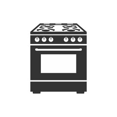 black gas stove icon