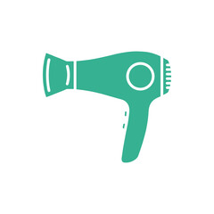 Green Hair Dryer Icon