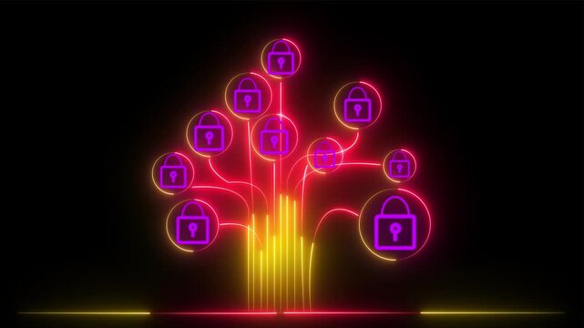 Secure Data Network with Encryption and Digital Locks