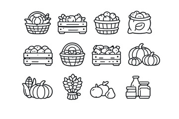 Harvest icons collection