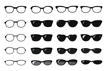 Collection of Various Eyeglasses