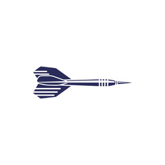 blue dart icon on white background