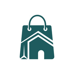 green shopping bag icon