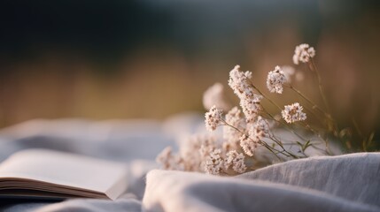 Stress free lifestyle concept with slow living and nature connection