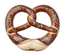 Delicious pretzel making event in bakery tasty treats isolated on transparent background