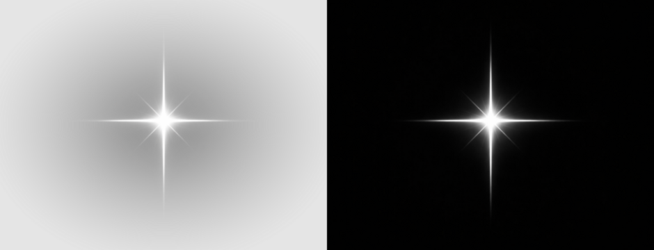 Bright white star light flare with glowing rays, abstract luminous sparkle effect illustration on transparent background - Powered by Adobe