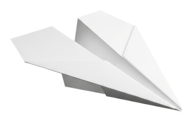 Paper plane flight competition room action dynamic view isolated on transparent background