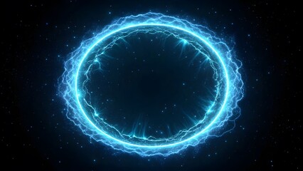 blue planet with space