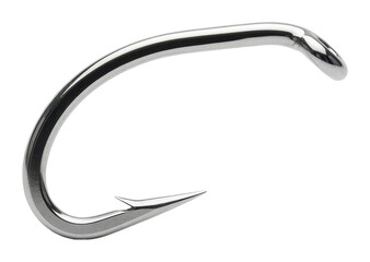 Fishing hook adventure metal gear nature detail isolated on transparent background