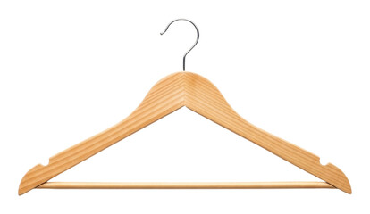 Organizing clothing efficiently wooden hanger showcase isolated on transparent background