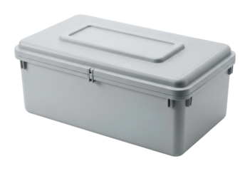 Efficient home storage organizing crafting supplies in containers isolated on transparent background