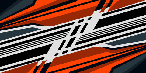 Abstract sporty background with exclusive colors. Abstract racing graphic design, vector design for vehicle wrap, t-shirt, jersey, gamer, esport, racing car, rally, and adventure ready to print.
