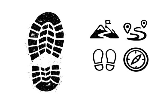 Hiking and Adventure Icons
