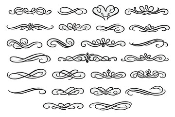 Vintage Flourishes and Ornate Swirls