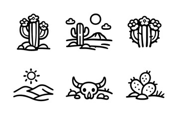 Obraz premium Desert Icons Collection