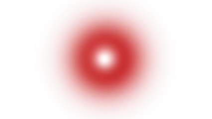 Vibrant Red Glowing Light Orb with Soft Radial Gradient Blur on White Background, Abstract Digital Flare Design Element