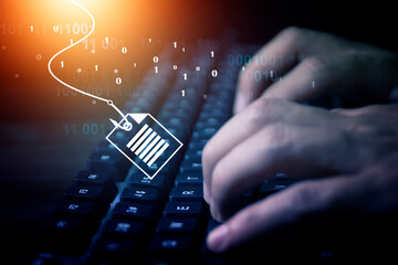 Cyber crime phishing mail serious threat to computer systems, Security awareness training helps protect important business data from hacking.