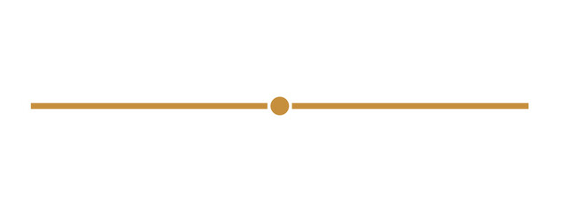 Gold horizontal line divider with center dot