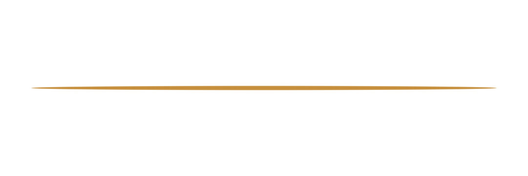 Gold thin horizontal line