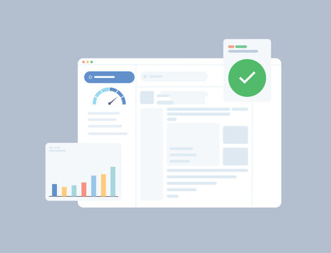 Modern Analytics Dashboard Interface with Performance Metrics and Business Data Visualization
