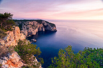 Fototapeta premium Beautiful morning view on the coastline of the sea