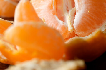 Delightful citrus segments fresh from a sunny orchard harvest