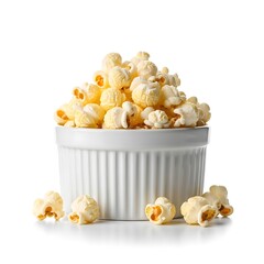 A bowl of freshly popped caramel popcorn