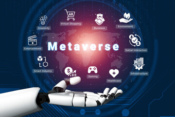 Artificial intelligence enhances metaverse ecosystem and digital interaction network for immersive...