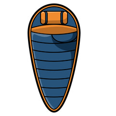 Camping Sleeping Bag Illustration for Outdoor Night Adventure