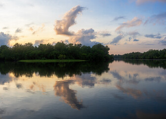 Panoramic landscape view in Kakadu National Park, world heritage site in Northern Australia
