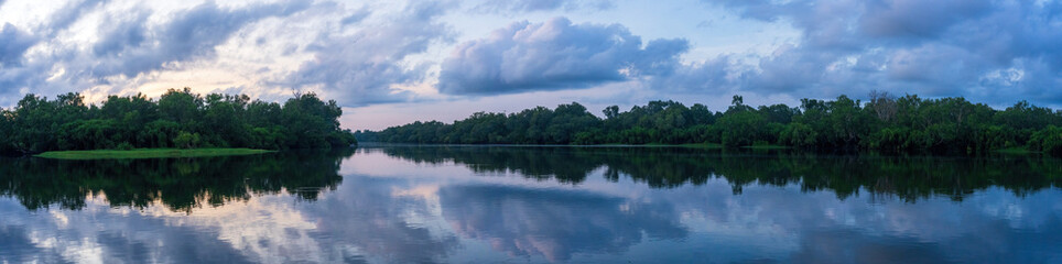 Panoramic landscape view in Kakadu National Park, world heritage site in Northern Australia