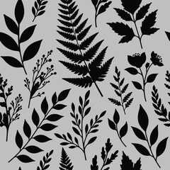 seamless pattern with leaves