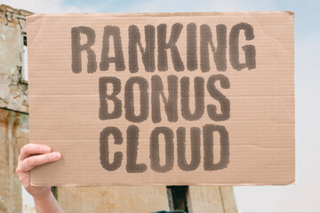 "Ranking Bonus Cloud" A calm moment where ranking shifts cloud and trims layers. MORALE. HR. PRODUCTIVITY. AI. SKILLS.