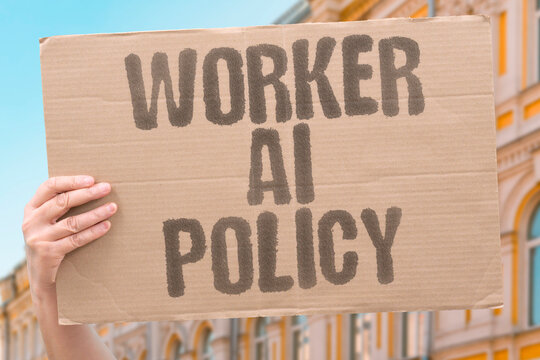 "Worker AI Policy" A simple reminder that worker can end ai roles fast. MORALE. AUTOMATION. LAYOFF. REMOTE. DOWNSIZE.
