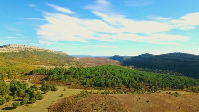Sad hill cemetery film location aerial view