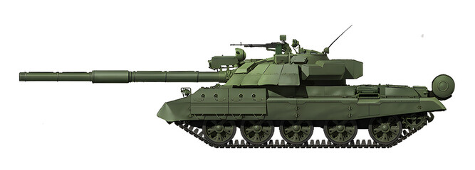 T-62AG (Ukrainian modernization of the T-62 tank with the installation of a new 125-mm gun, new fire control equipment and enhanced armor protection) © Tikros