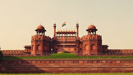 Republic day india celebrations at red fort new delhi
