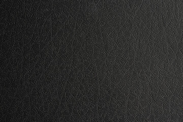 Fototapeta premium Macro texture of black artificial leather