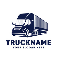 Logistic Truck Premium Logo Design