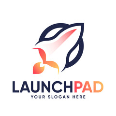 Rocket Launch Premium Logo Design
