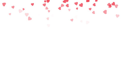 Heart-shaped confetti illustration suitable for Valentine&rsquo;s Day, Mother&rsquo;s Day, or weddings. A romantic background featuring love symbols and delicate petal elements.