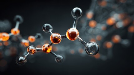 Abstract molecule structure science chemistry concept