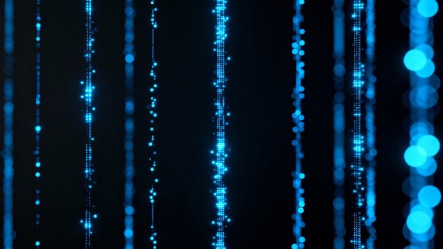 Seamless web background, telemetry stream 16:9 aerospace data Banner