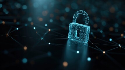 Digital lock cybersecurity protection network connection